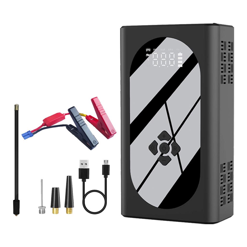 Portable Air Compressor Electric Car Pump Automatic Motorcycle Tire Inflator Digital Pressure Gauge Detect with LED Lamp
