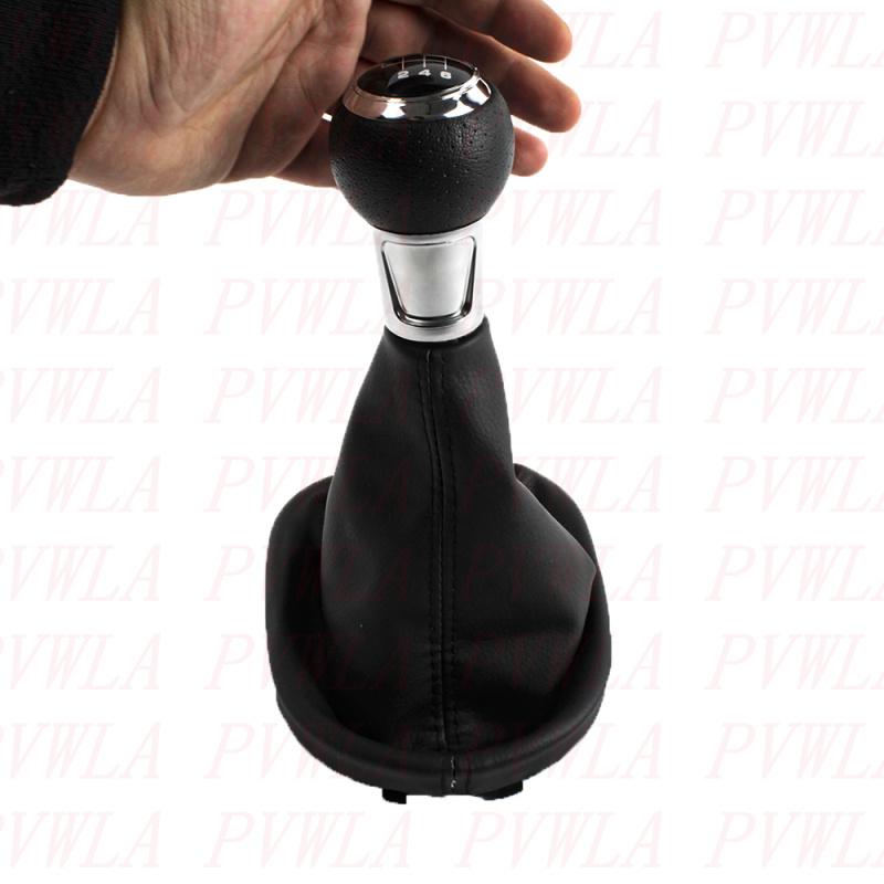 For VW Caddy Touran 2003 2004 2005 2006 2007 2008 2009 2010 2011 2012 2013 2014 2015 6 Speed Gear Shift Knob+PU Leather Boot