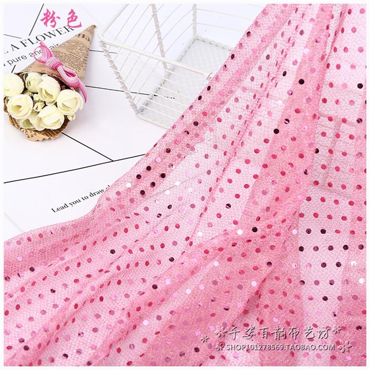 Small Sequin Fabric for Wedding Decoration Stage Performance Costumes Dress Fabrics By The Yard Diy Sewing Material Cloth