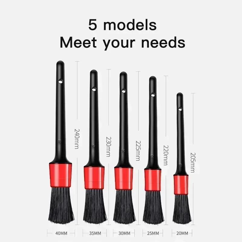 Detailing Brush Set Car Brushes Car Detailing Brush for Car Cleaning Detailing Brush Dashboard Air Outlet Wheel Brushes