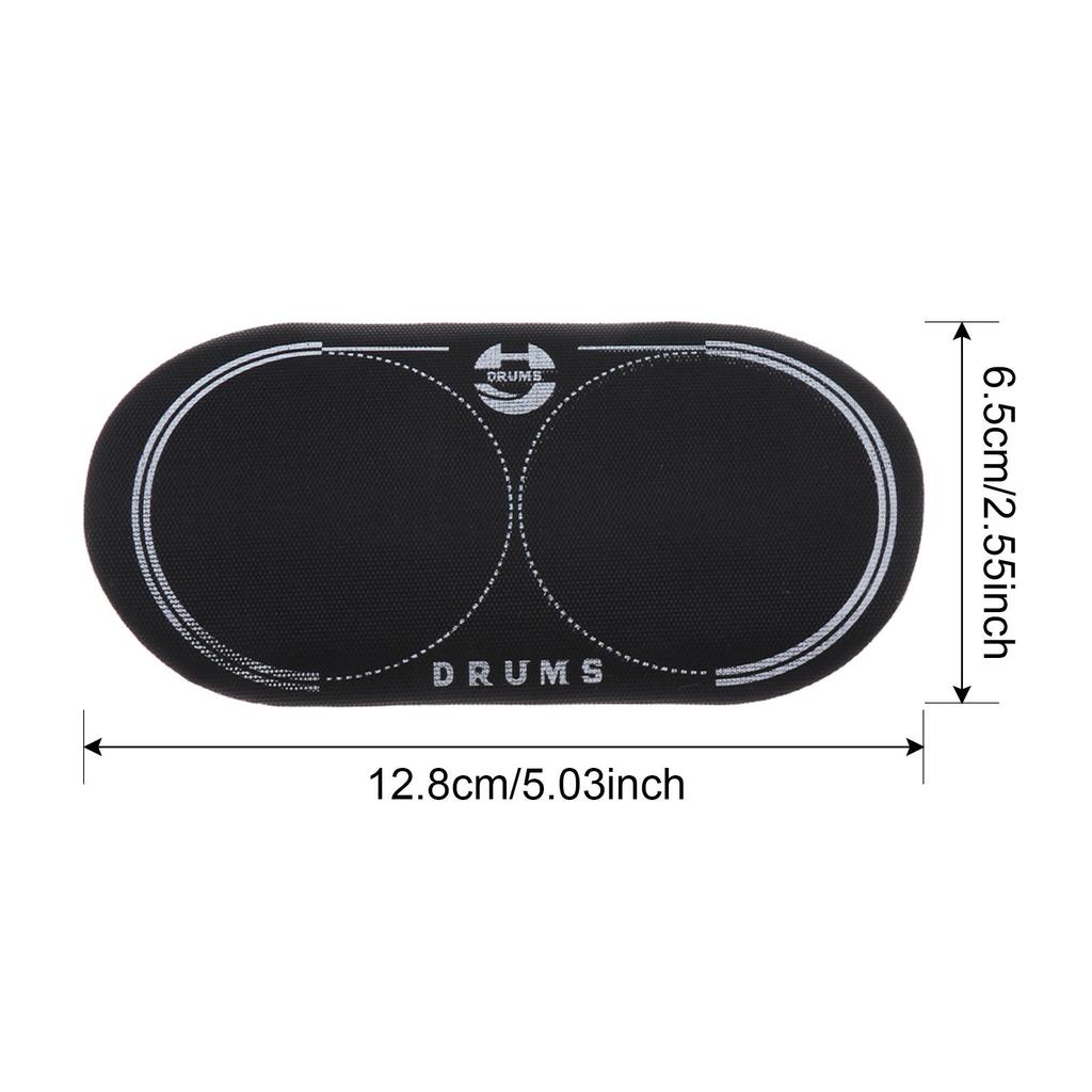 Double Bass Drum Patch PETG Drumheads Kick Pad Drum Patch for Practice Pad Drums and Drumsets