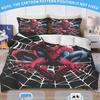 Boys Anime Heroes Spiderman Bedding Set,Spider-Man Duvet Cover Set Pillowcases 75*50 with Zipper Quilt Cover for Kids and Adults
