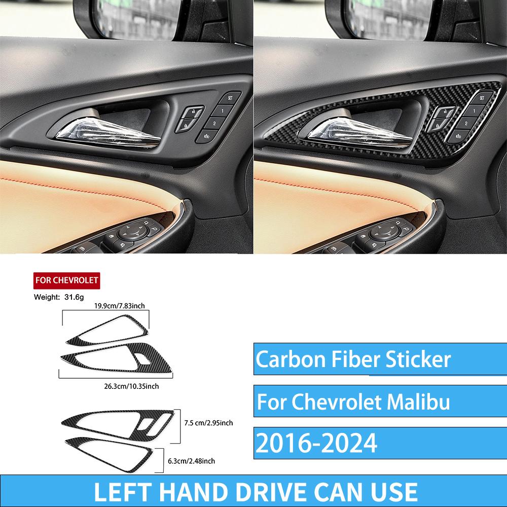 Carbon Fiber Car Accessories Gear Shift Dashboard Air Vent Interior Cover Trim Modified Sticker For Chevrolet Malibu 2016-2024