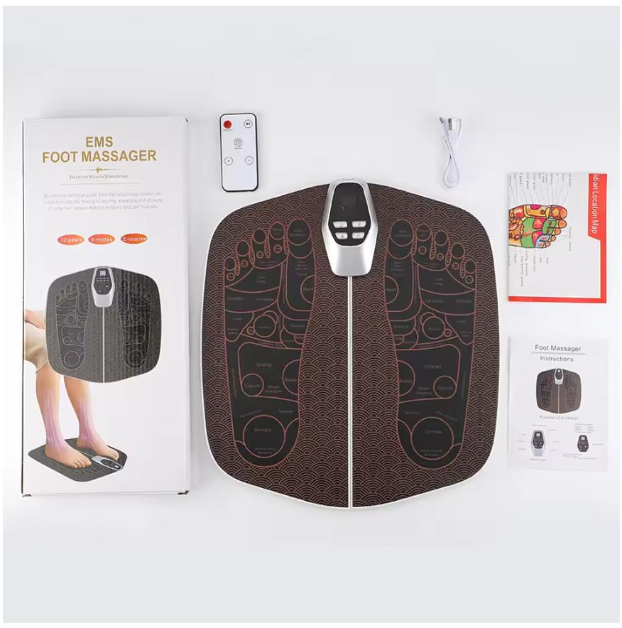 

Electric Foot Massager Pad Muscle Massage Relaxation Trainer For Massage Fitness Outdoor Sport Home Family Relax Usb Charging