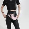 Moon Shape Rivet Chain Bag Women's Handbag