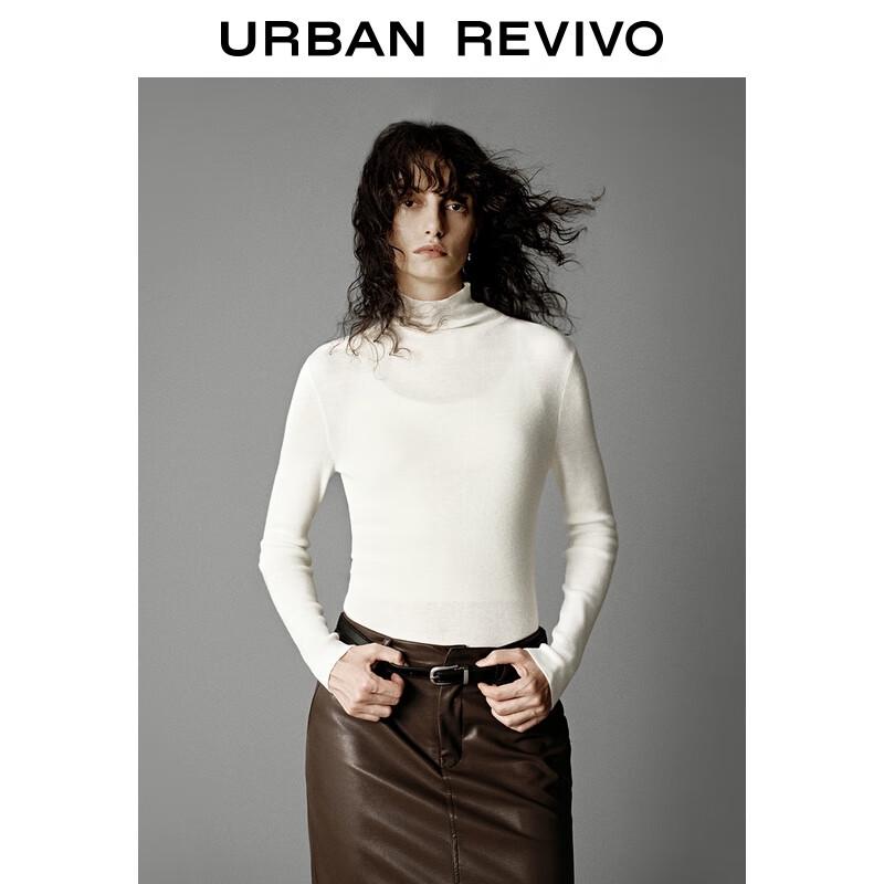 UR Women's UWB950007 Mock Neck Slim Fit Knit Top