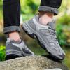 Mesh Hiking Sports Shoes Men's Breathable Sneakers Non-slip Wear-resistant Outdoor Trainers for Camping Trekking Walking