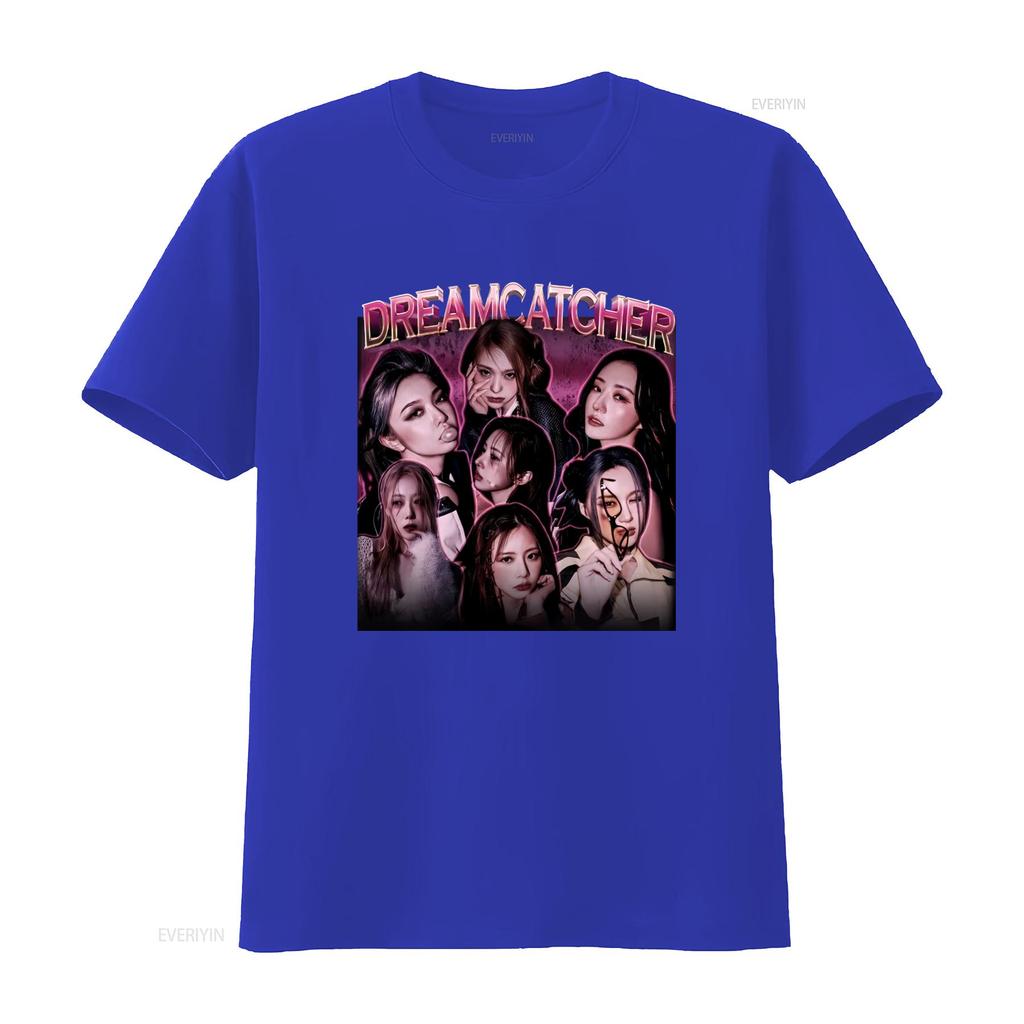 Dreamcatcher Kpop Vintage Retro Music Fan T Shirt Album SweaT From Us 1105KD Vintage Washed Top For Everyday Wear Stylish