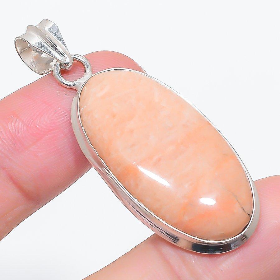 

Natural Orange Aventurine 925 Sterling Silver Jewelry Pendant 2.05 R3u55