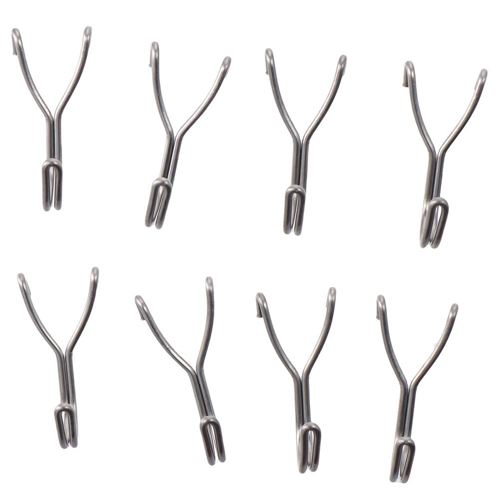 

20pcs Perforated Holder Panel Goods Shelf Display Hooks Retail Shop Peg Storage Racks Pegboard Hooks 20PCS