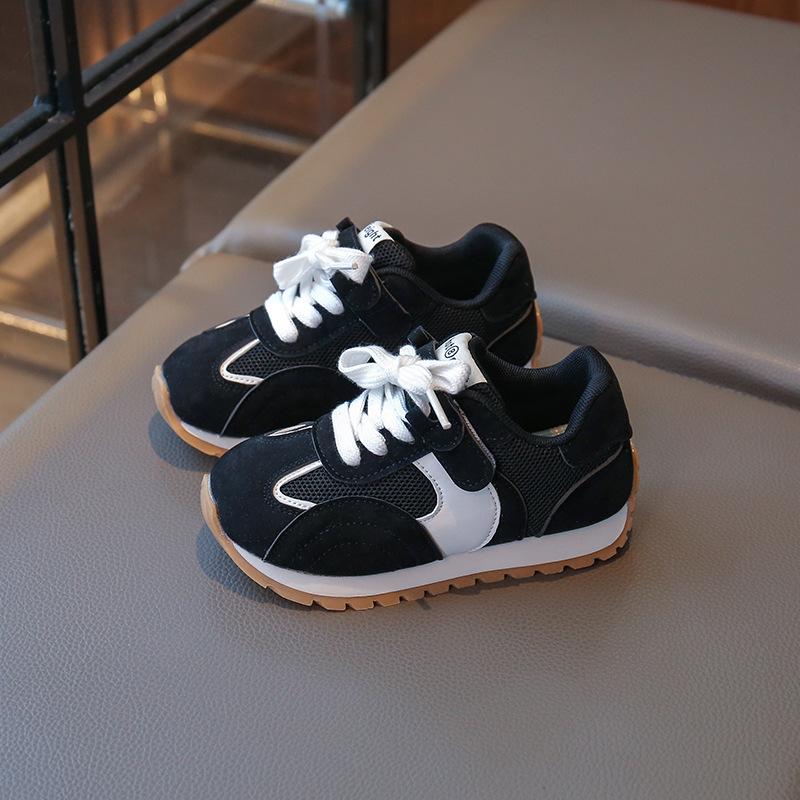 Children's sports shoes 2025 autumn new boys Forrest Gump casual shoes Velcro girls medium and older children's shoes running shoes