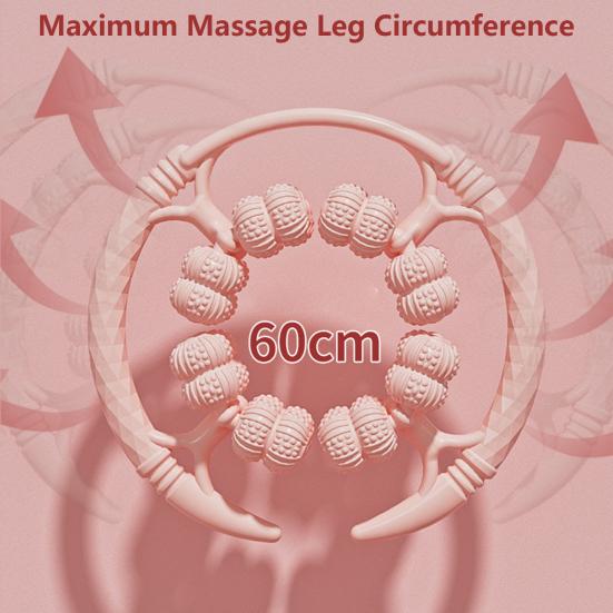 Muscle Roller for Legs 32 Wheels Circular Leg Clamp Manual Leg Roller Massage Tool for Arm Leg Calf Thighs