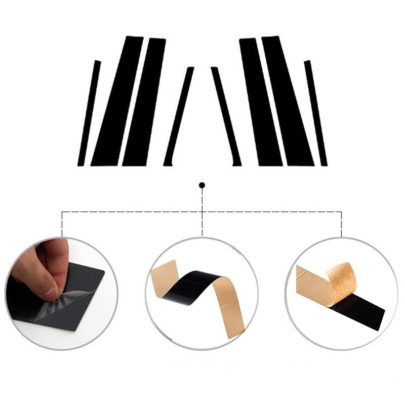 For Buick Envision 2016 2017 2018 2019 2020 Polished Pillar Posts Car Window Trim Cover BC Column Stickers