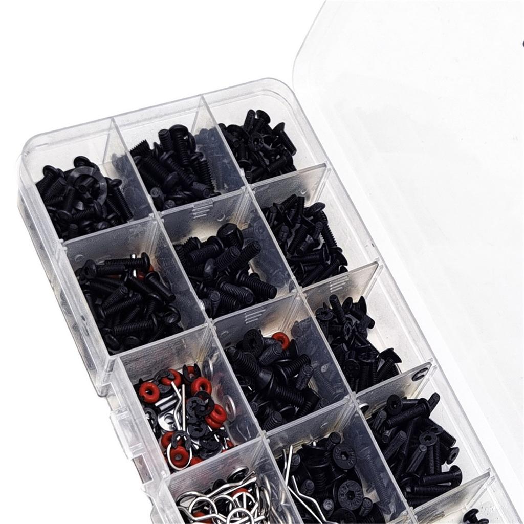 Screws Nut Set Multi Sizes Metal RC Car Screws for Repairing Truck Off Road Vehicle
