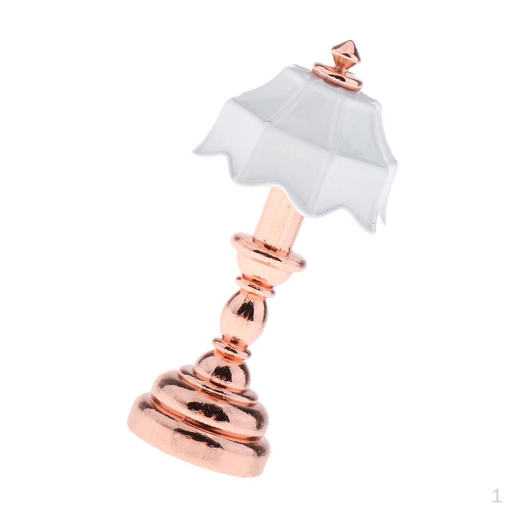 Модель лампы с абажуром в форме зонтика 1:12 миниатюр кукольных домиков — фото 5