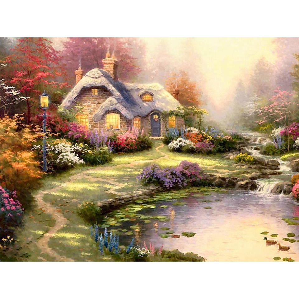 5D Diamant Malerei Landschaft Wasserfall DIY Runde Diamant Stickerei Kreuz Stich Malerei Mosaik Strass Bild Dekoration