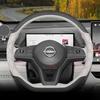 Leather Car Steering Wheel Cover for Nissan Xtrail Kicks Qashqai Rogue Juke Sentra N7 2024 2025 2026 Accessories