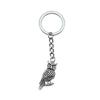 Pfauen Emaille Charms Eulen Schlüsselanhänger Vogel Anhänger Schlüsselring 28mm