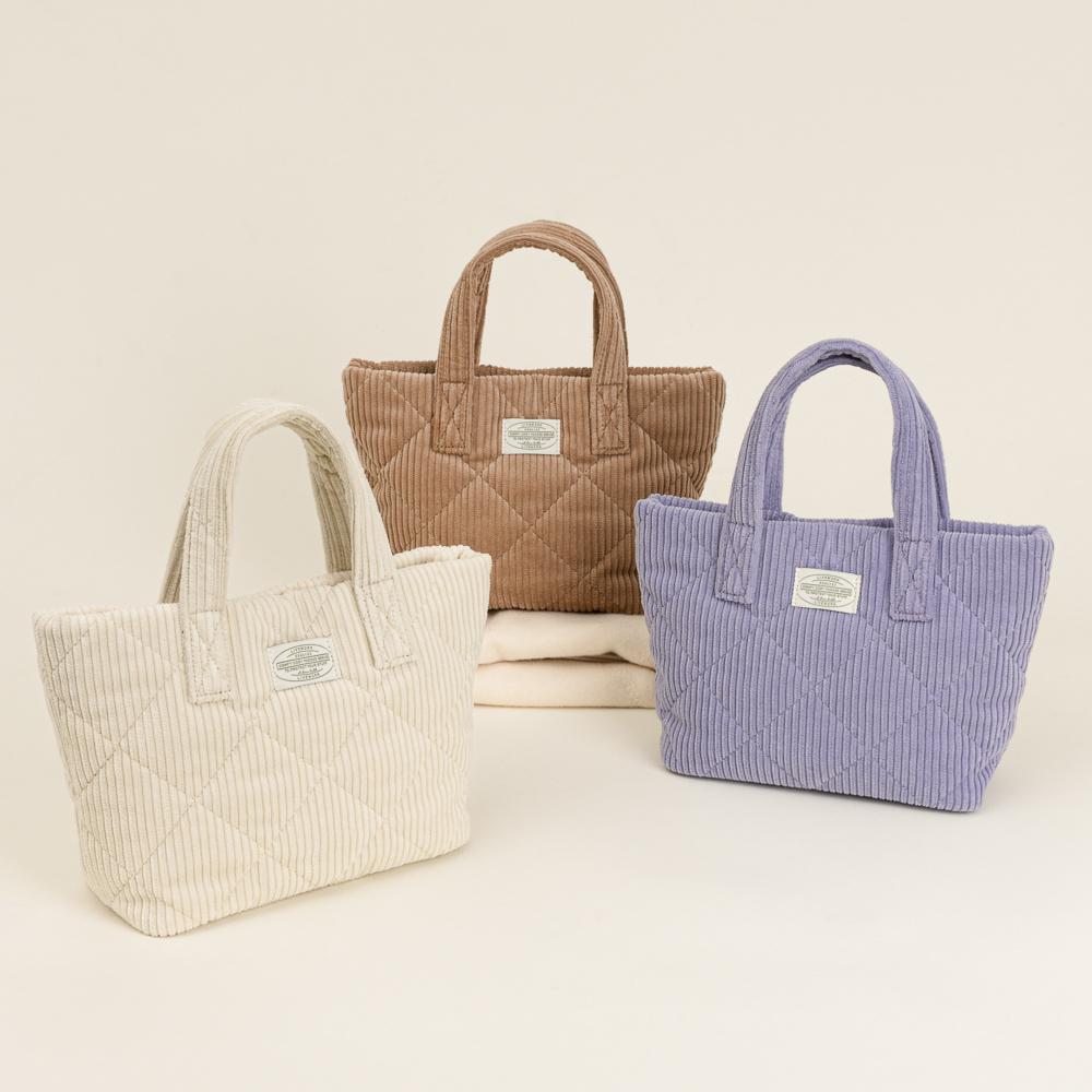 Livework Comfy Cozy Corduroy Mini Tote Bag