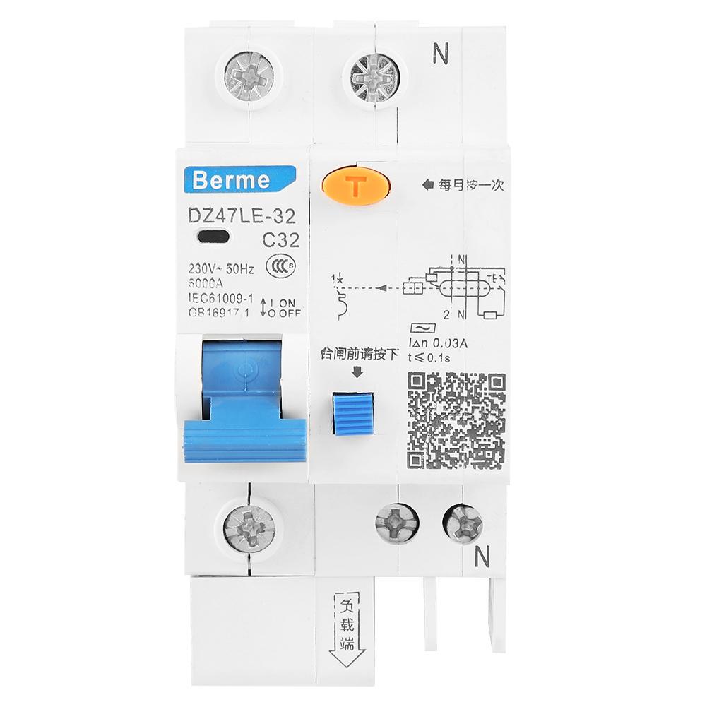 DZ47LE-32 1P+N C32 RCCB Proudový chránič 30mA 230V