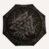 Valknut Tree of Life Norse Symbol Umbrella, Portable 3-Fold Umbrella for Men & Women,Christmas Gift ES311