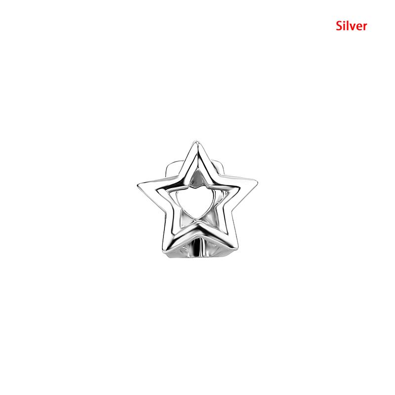 

Полые Звезды Грилзы Хип-Хоп Золотой Серебряный Цвет Пентаграммы Накладки на Зубы Для Женщин Мужчин Ювелирные Изделия Вечеринка Подарок серебряный