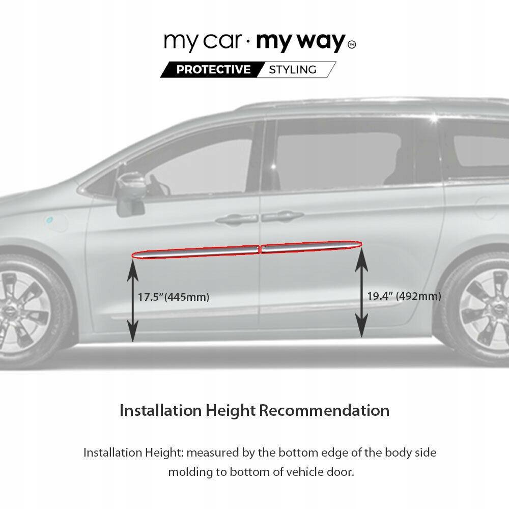 Chrysler Pacifica 2017-22 - Listwy Chrom Na Drzwi