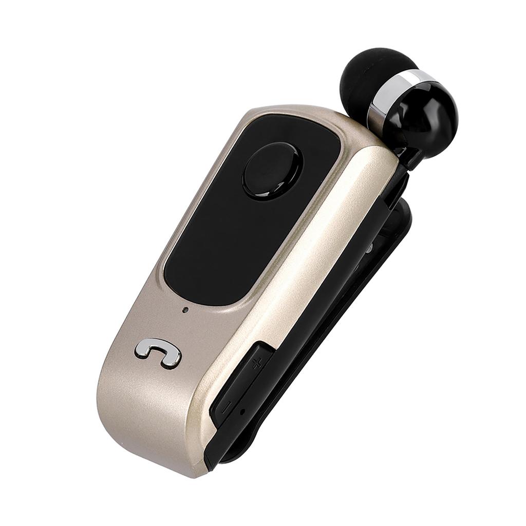 F920 Sports   Headset Earpiece Retractable Hands  Earphone (Black)