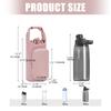 Insulated Water Bottle Holder With Adjustable Strap and Phone Pocket Thermal Cup Carriers Bag For Walking Hiking Commuting