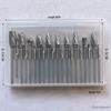Carbide Burr Rotary File Set: Carving Knife, Drill Bit, Grinding Head for Root Carving and Hardware Tools