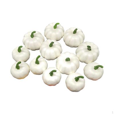 12 Pieces Artificial Pumpkins Autumn Decoration Foam Props Festival Ornament for Decorating