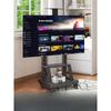 Universal Wheeled TV Stand with Double Storage Shelves