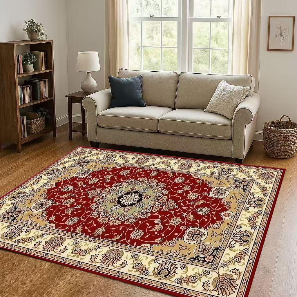 Luxurious Turkey Persian Bohemian Living Room Non-Slip Area Rug Soft Carpet for Bedroom and Sofa ,Easy Clean Home Decor Doormat