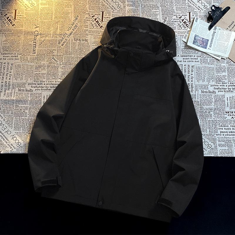 Unisex Windproof Waterproof Hooded Jacket for Outdoor Mountaineering