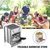Camping Wood Burning Stove Portable Folding Camp Stove Collapsible Stove Campfire Stove for Outdoor Cooking Picnic Hiking BBQ
