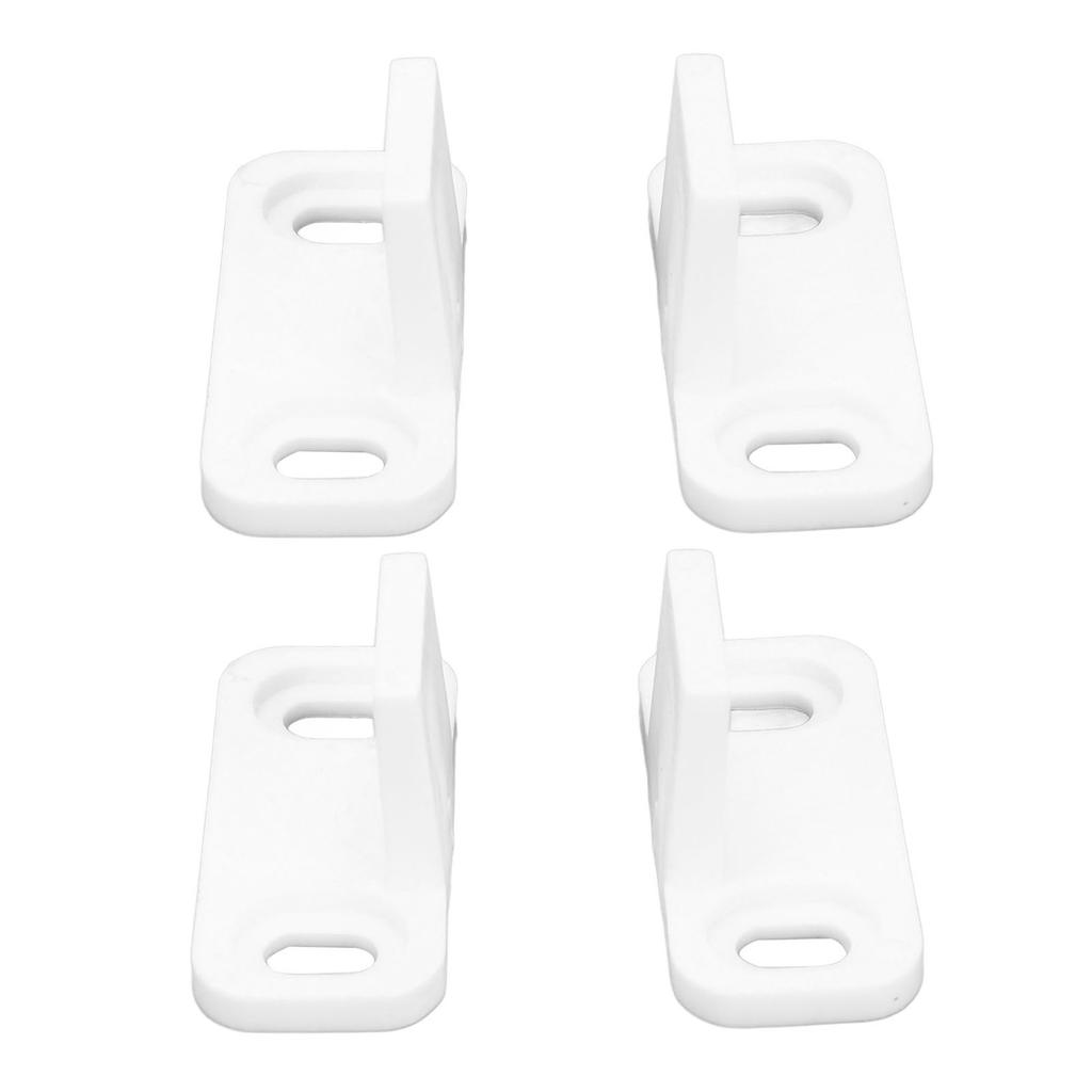 2Set Barn Door Stopper Carbon Steel Plastic White Hardware Accessories Fit for Dormitory Hotel Cabinet