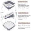 2.4 Gal(9L) Collapsible Dish Basin with Drain Plug,Space Saving Multiuse Foldable Sink Tub,Dishpan,Kitchen Sink for Camping,Vegetable Washing