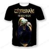 Heavy Metal Rock Band Whitesnake 3D Print T-Shirts Men Fashion Hip Hop Short Sleeve Sports Tops Tees Women Tshirt Street Y2k