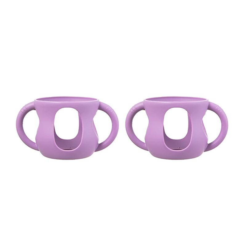 2/4Pcs Silicone Sleeves For Avent Baby Bottles Anti Breakage Baby Bottle Holder With Handle