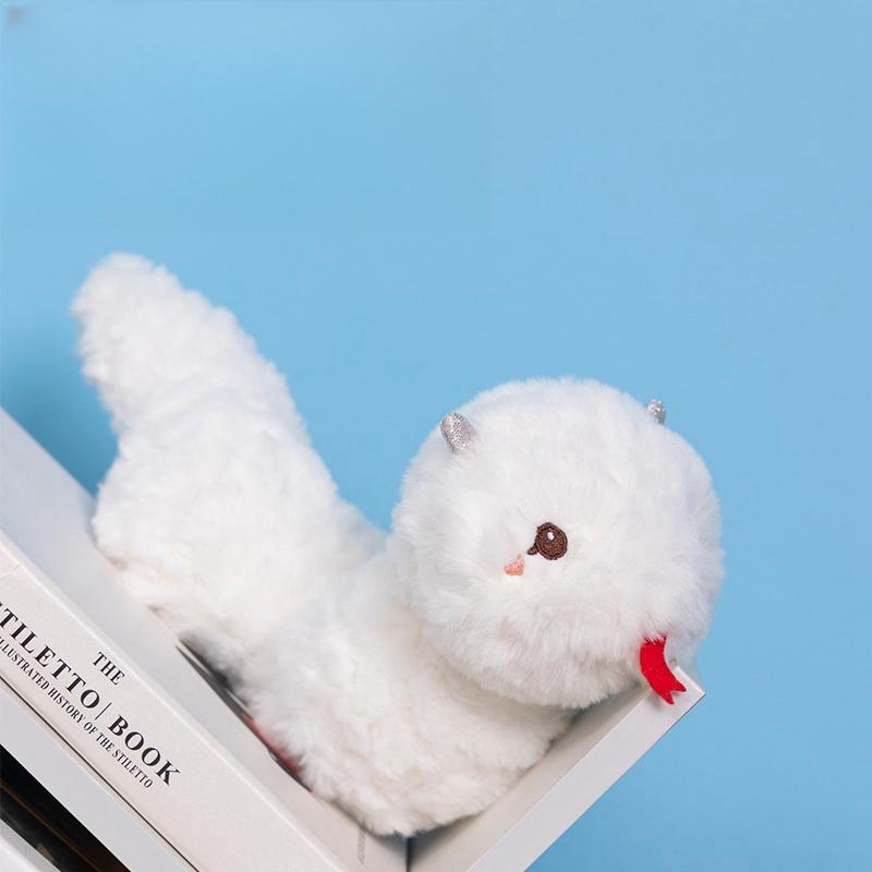 

25 см милая зеленая белая змея плюшевая игрушка мультфильм плюшевое животное мягкая кукла маленькая кавайная забавная кукла на день рождения диван украшение для автомобиля 25cm белый