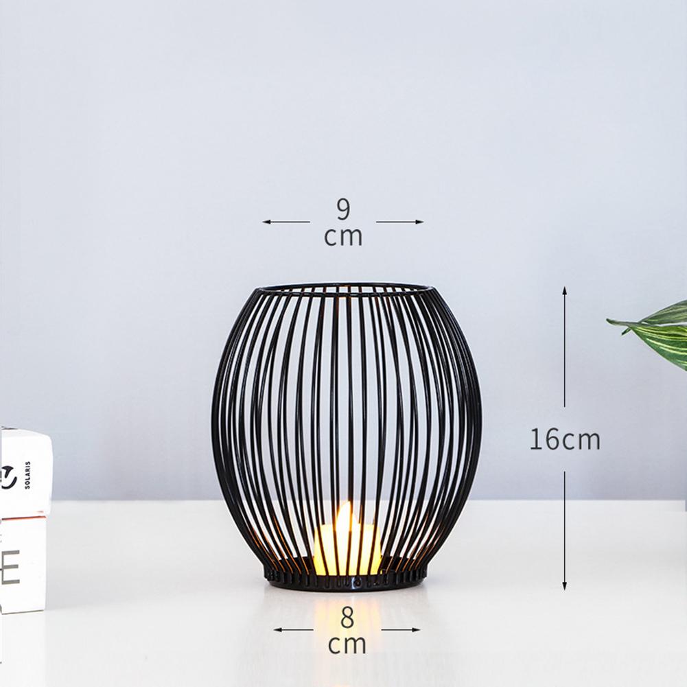 

Candle Holder Cage Metal Candlestick Holder Wide Range Of Applications Anti-rust Iron Easy To Clean Long-lasting