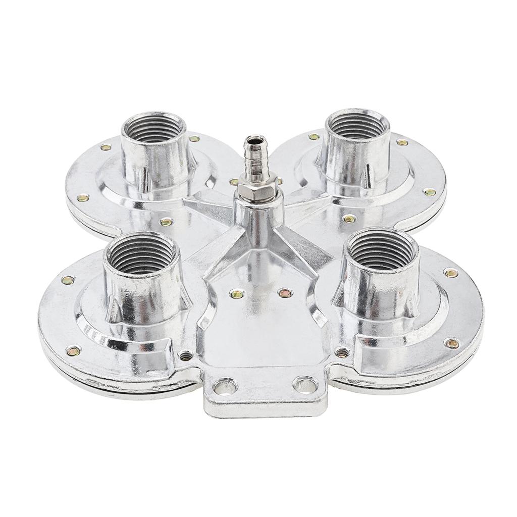 12V 185dB Four Trumpet Air Horn with Compressor - Silvery Musical Sound for Trucks / Cars