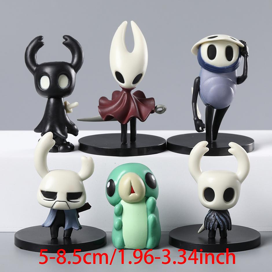 Hollow Knight The Knight Hornet Quirrel Zote Grub Figures Desktop Decoration Dolls 6pcs/set