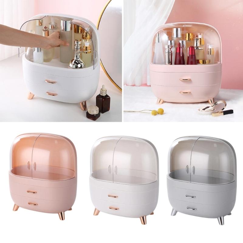 Scatola portaoggetti cosmetici con cassetti Organizer per trucco in plastica per camera da letto o bagno Strumento efficiente per la gestione dello spazio