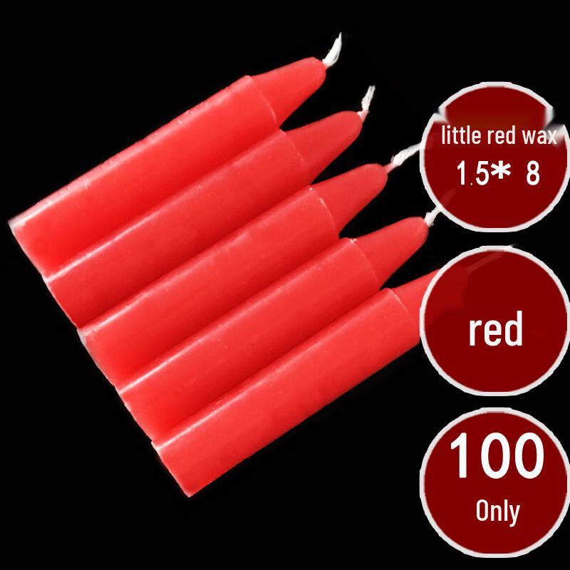 Red Emergency Candles, Bulk Pack (100 pcs)