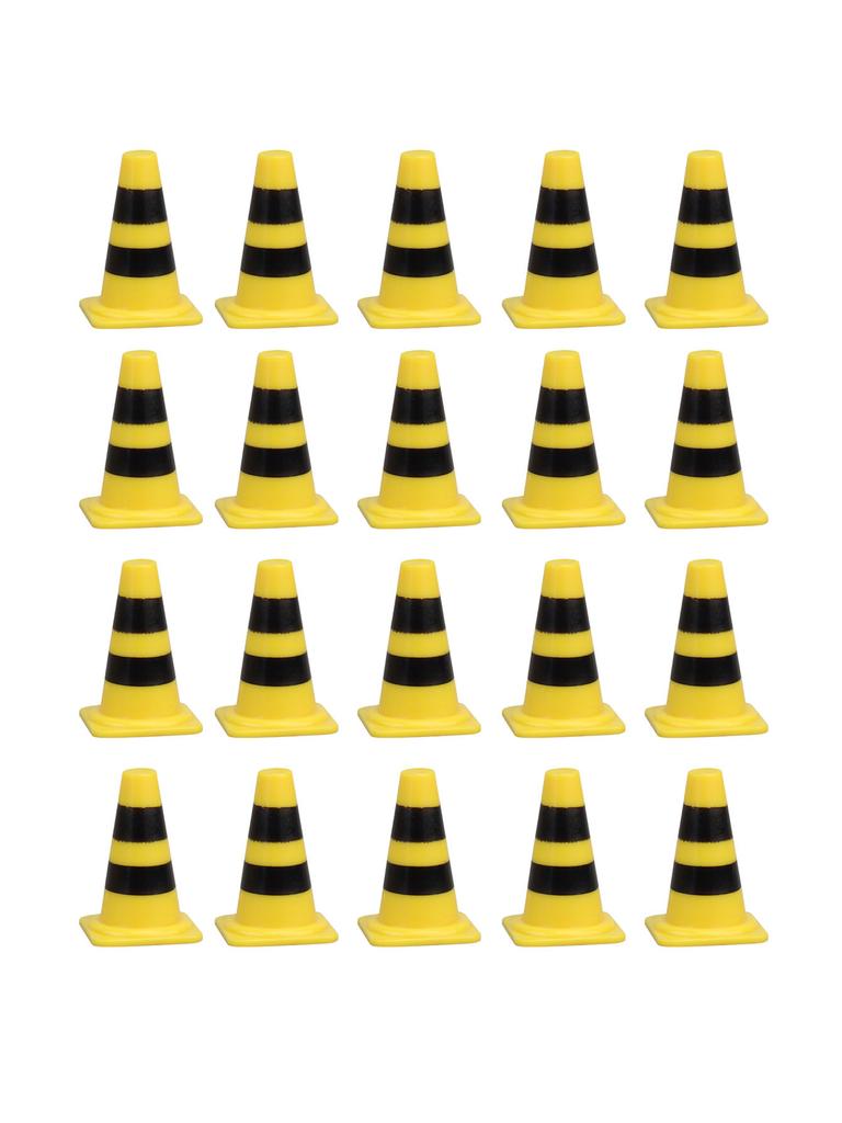 10pcs Mini Traffic Cones Miniature Traffic Cones Mini Traffic Signs Barricades Signs Traffic Scene Roadblock Construction Fun for All Ages
