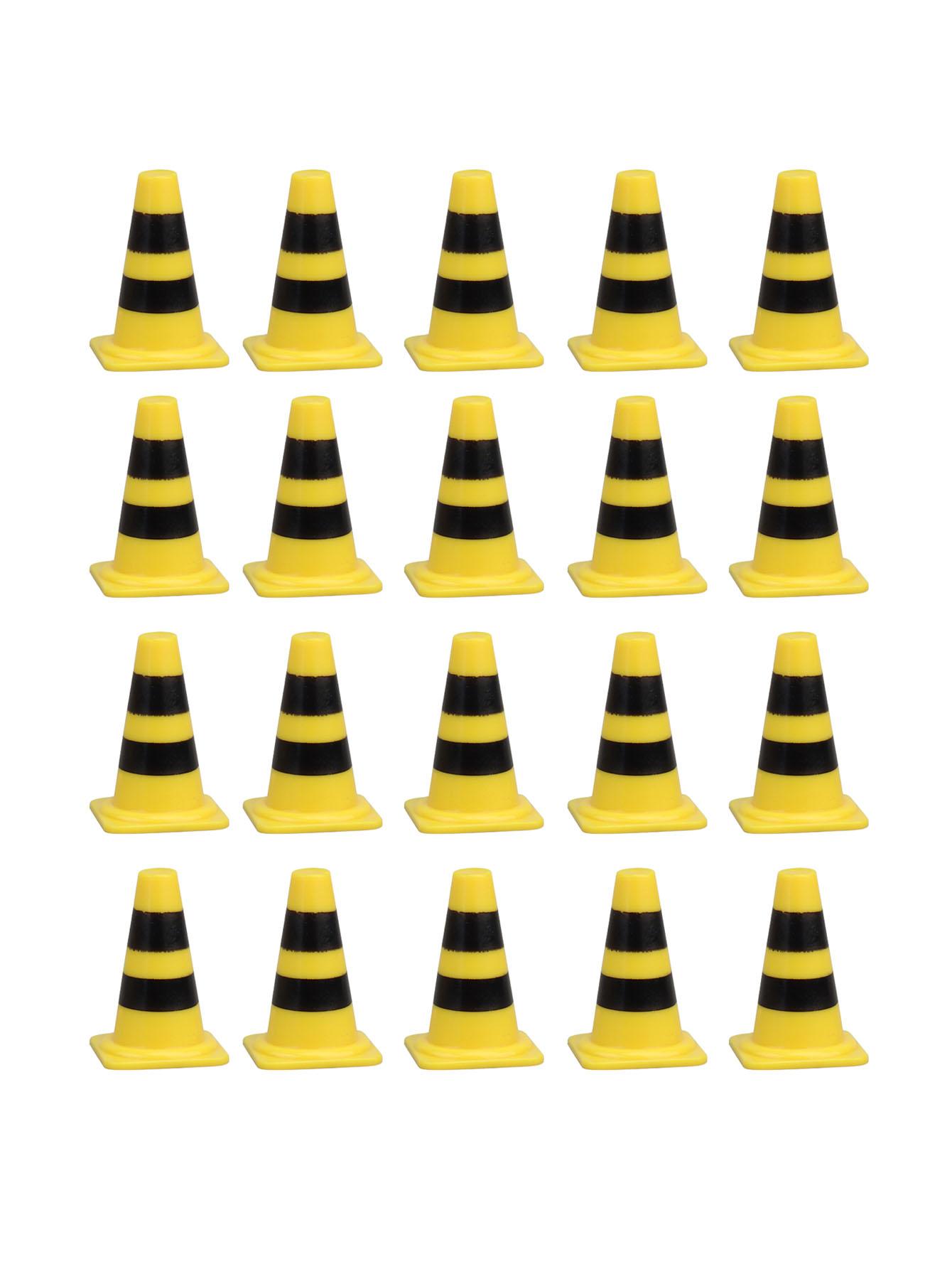 10pcs Small Traffic Cones Miniature Traffic Cones Mini Traffic Signs Barricades Signs Traffic Scene Roadblock Construction