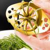304Stainless Steel Spring Onion Slicer Corrosion Resistant Kitchen Tool for Quick Chopping Food Speedy Chopping Tool