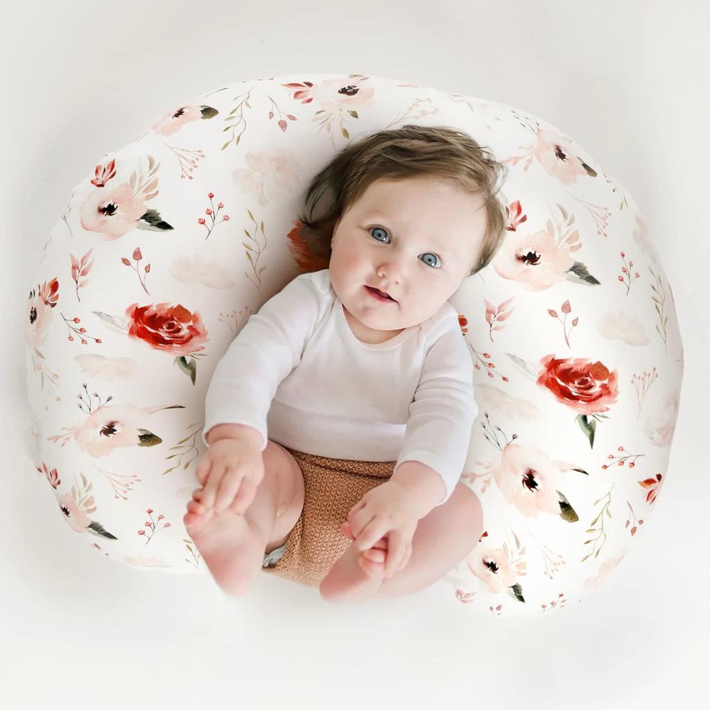 Baby Breastfeeding Pillow Pillowcase Elastic U-shaped Breastfeeding Pillowcase Multifunctional Baby Learning Sitting Pillow Removable Pillowcase