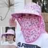 Breathable Tea Picking Cap Outdoor Fashion Agricultural Cover Hiking Hat Protective Neck Fishin W7I8